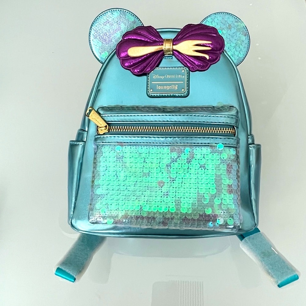 🧜‍♀️🚢 Loungefly The Little Mermaid Disney Cruise Line mini backpack